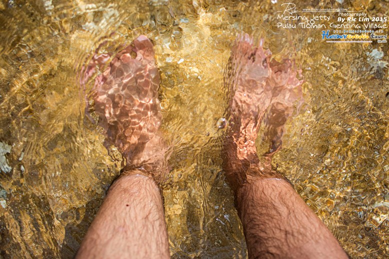 Crystal clear water at Genting Beach