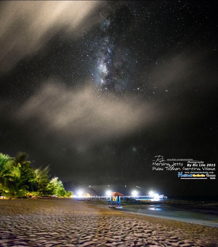 Genting Beach at night