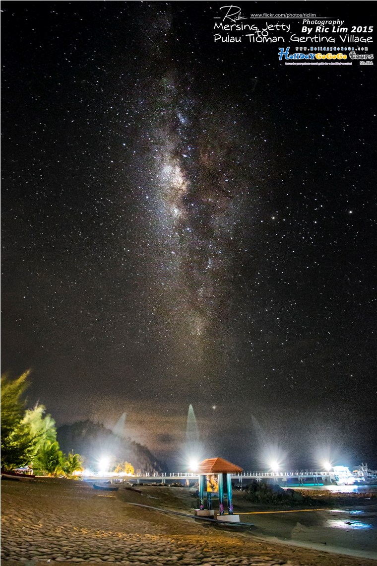 Genting Beach at night