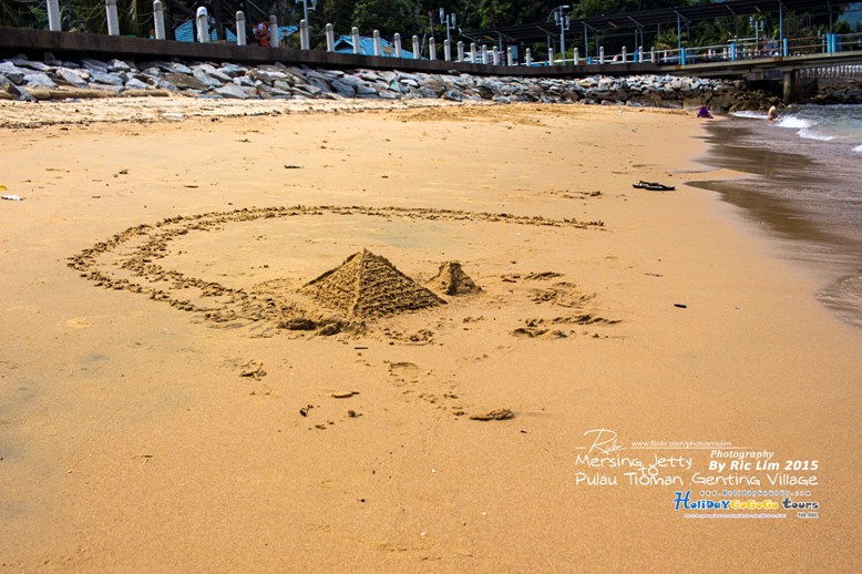 Golden Sandy Beach in Tioman Marine Park