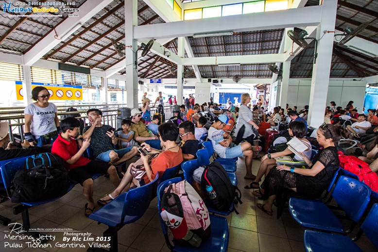 Waiting hall at Mersing Jetty